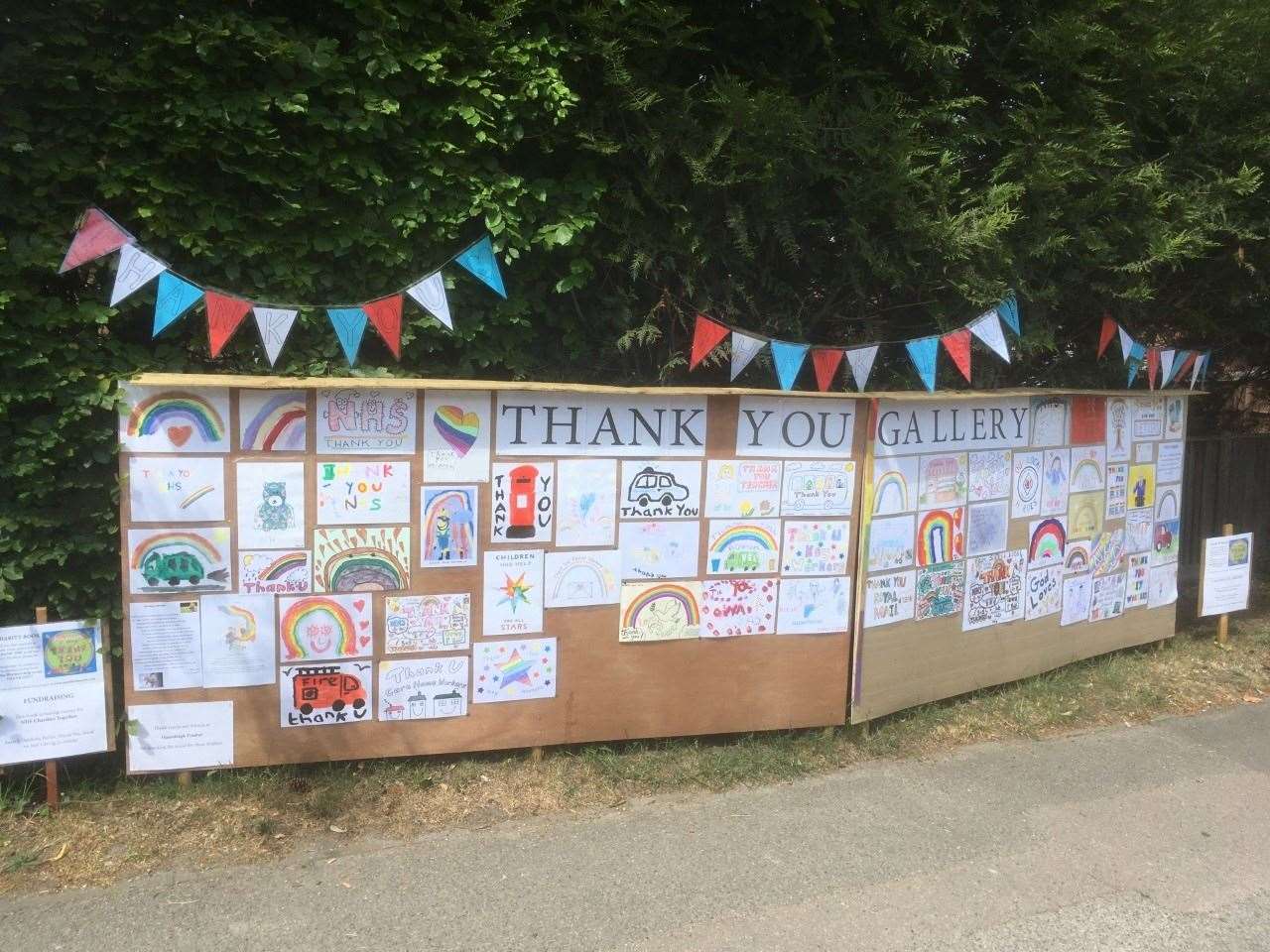 The thank you gallery for key workers is on the A229 in Staplehurst village centre