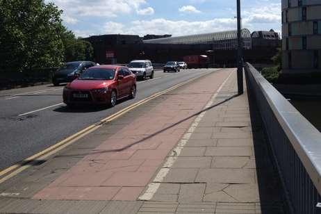The only designated cycle lane across the River Medway is in jeopardy after plans for the development of St Peter's Street were approved