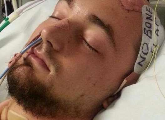 Aaron Wicks was put into intensive care at Kings College in the first instance.