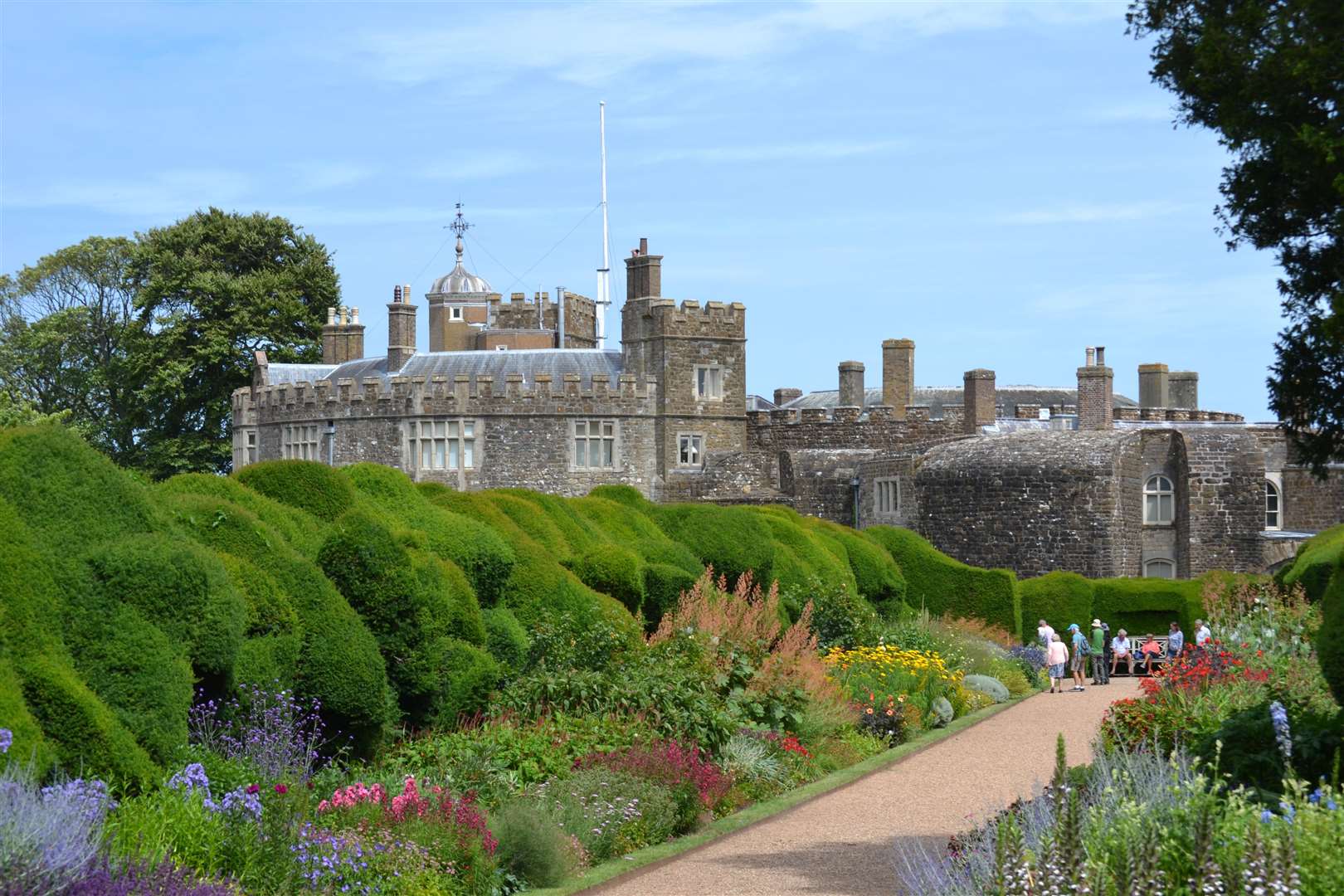 Explore the beautiful gardens at Walmer Castle for free with a lottery ticket. Picture: Elaine Bryan