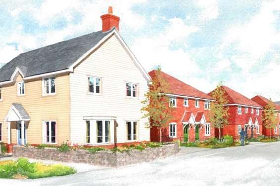 Artist's impression for new homes at the Shorncliffe Garrison. Picture: Taylor Wimpey