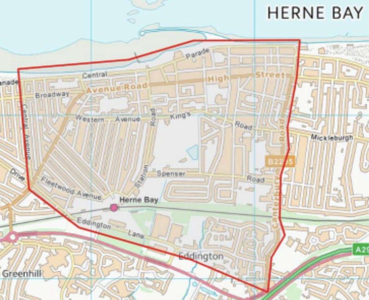 A dispersal area has been put in place in Herne Bay after reports of children being attacked in Memorial Park. Picture: Kent Police