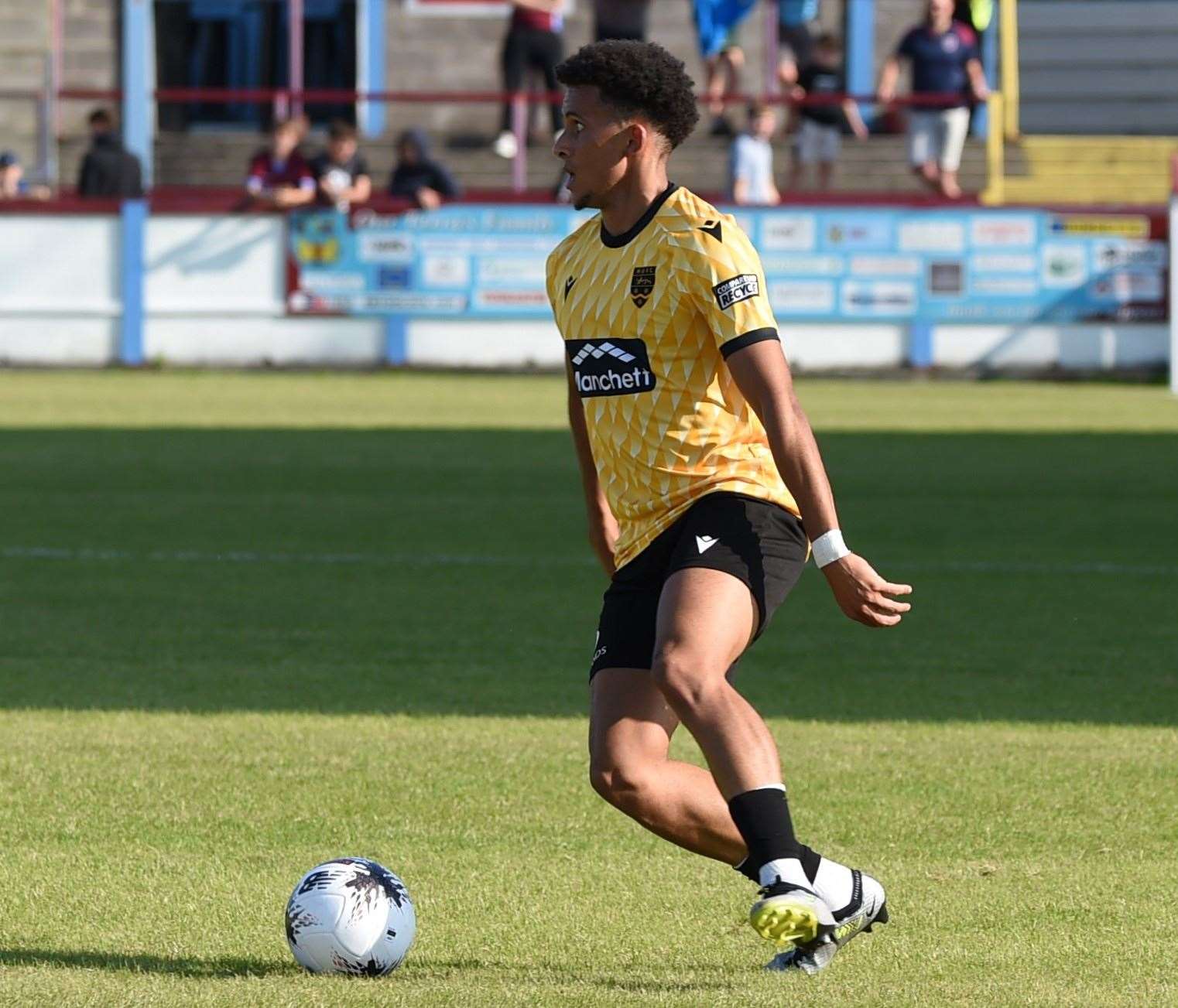 Sol Wanjau-Smith made a telling contribution from the bench at Weymouth. Picture: Steve Terrell