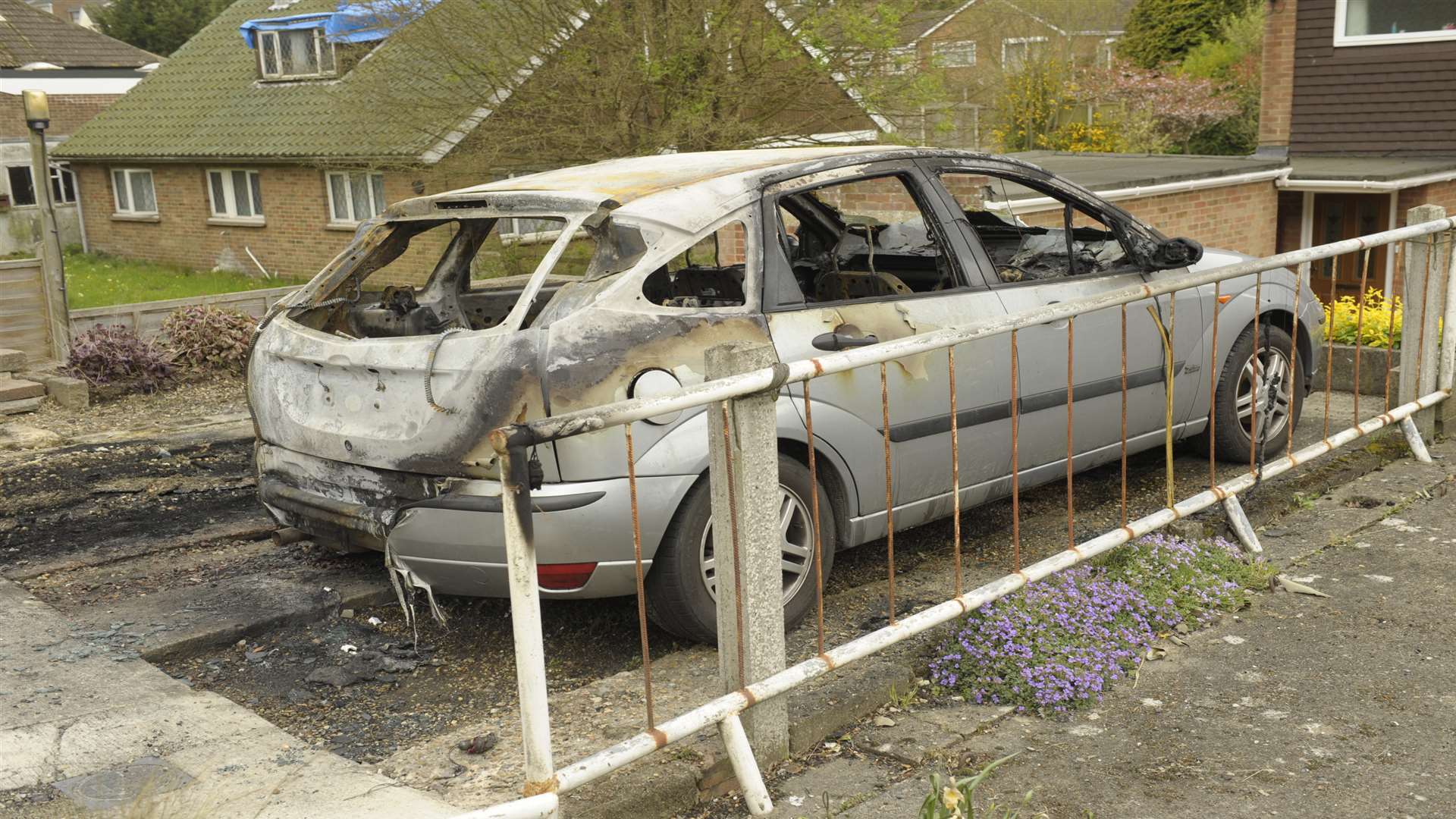 Firefighters were called to a car fire in Boxley Road, Walderslade on Wednesday.