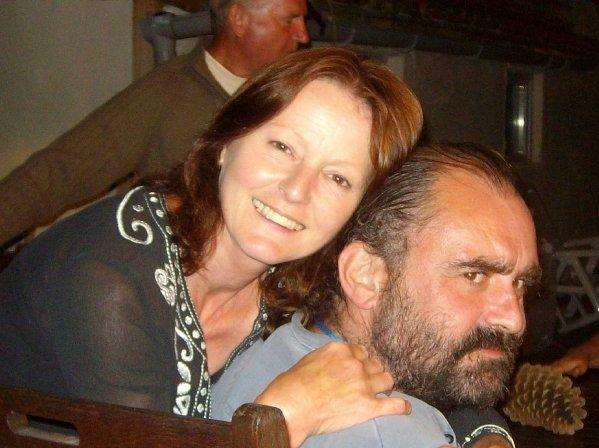 Rose Hotel owner Paul Fielden who died suddenly. Pictured with his wife Josie