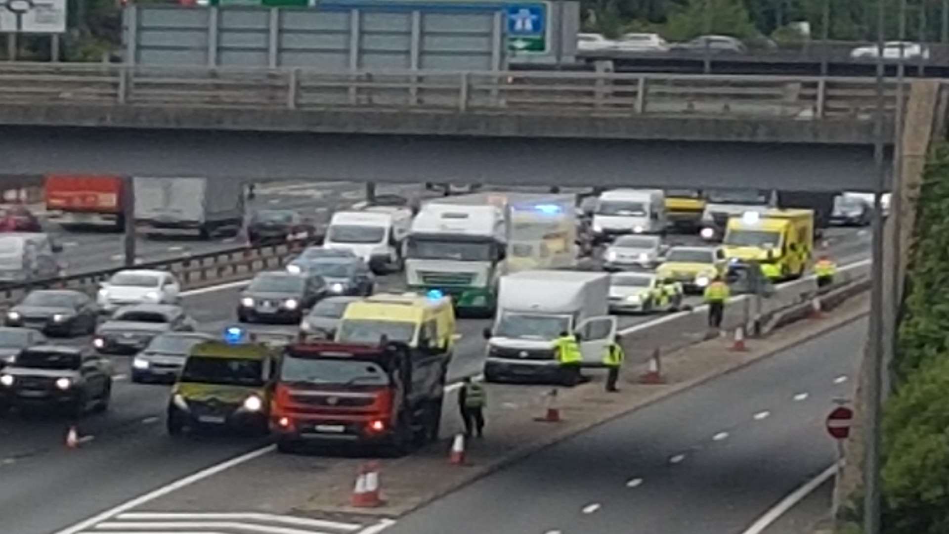 Another crash is causing delays for drivers approaching the Dartford Crossing