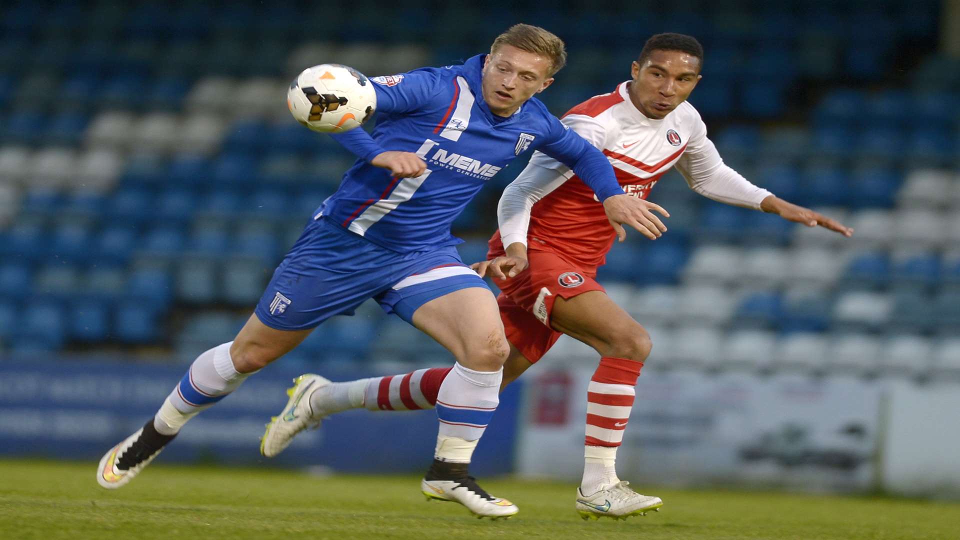 Luke Norris in action for Gills during last season's Kent Senior Cup final Picture: Barry Goodwin