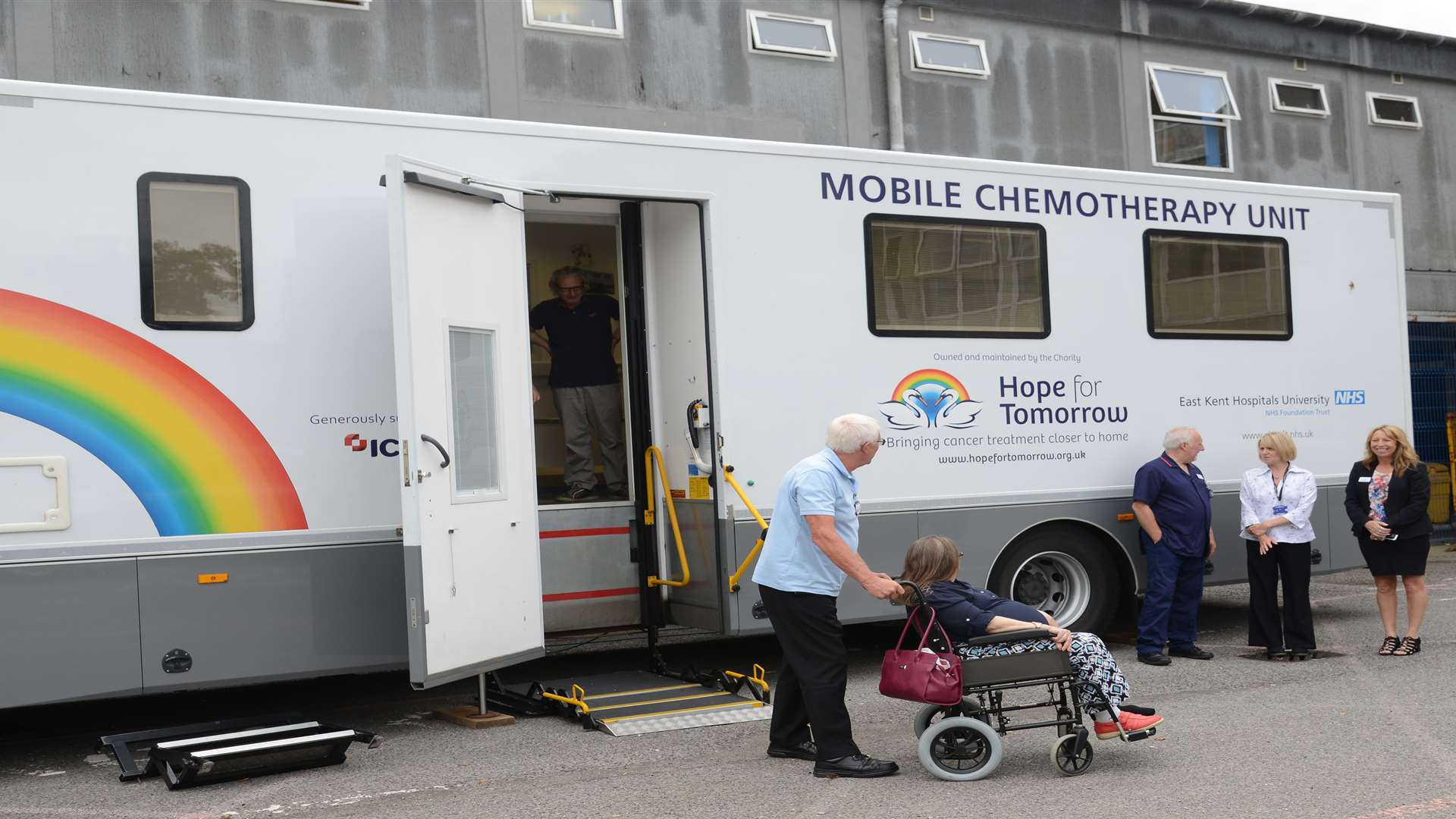 The mobile chemotherapy unit. Picture: Gary Browne