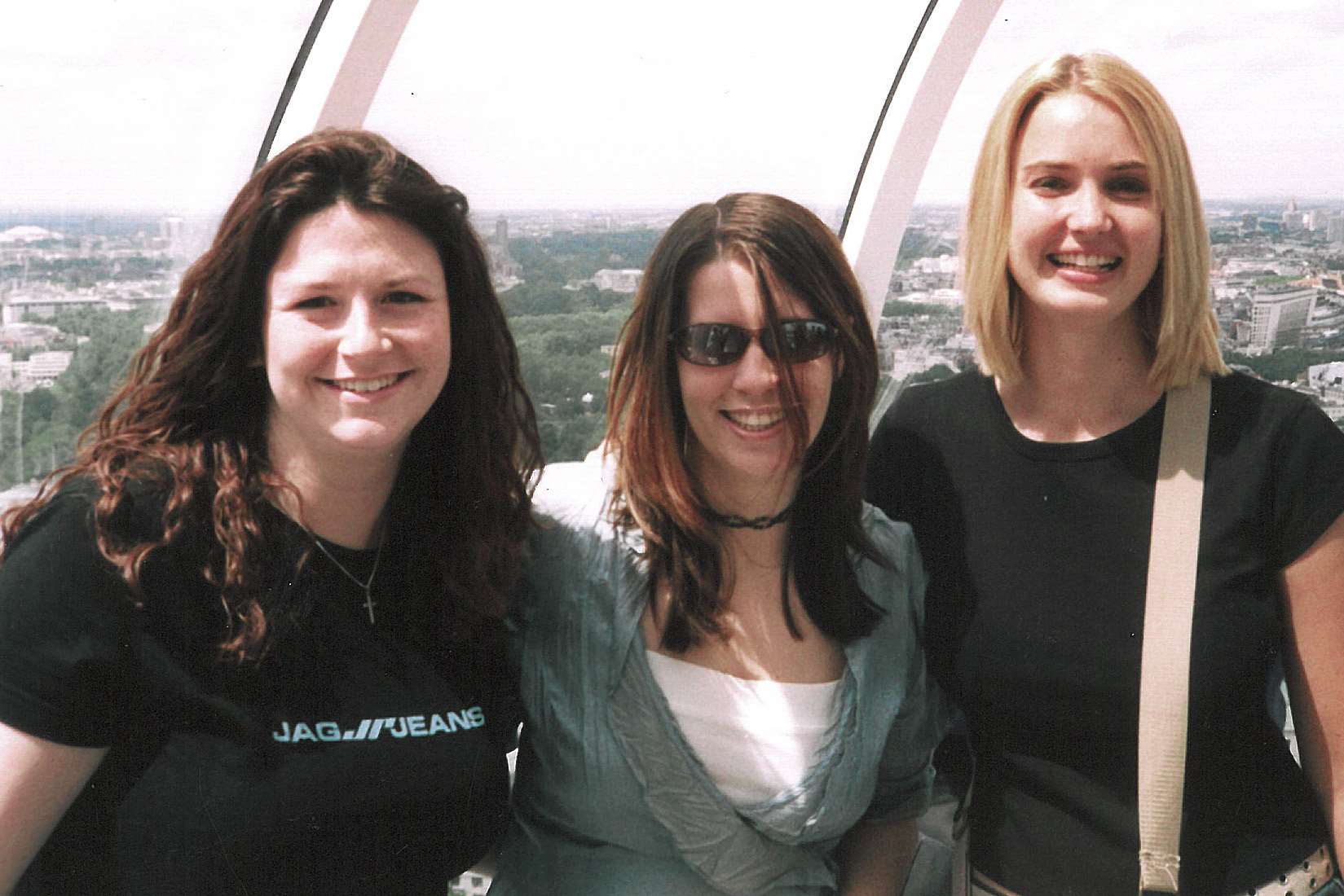 Jo with her friends Becca (middle) and Steph Kirk (right).