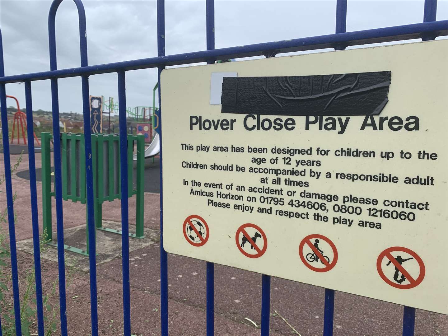 Closed: The Optivo-run play area in Plover Road, Minster, Sheppey