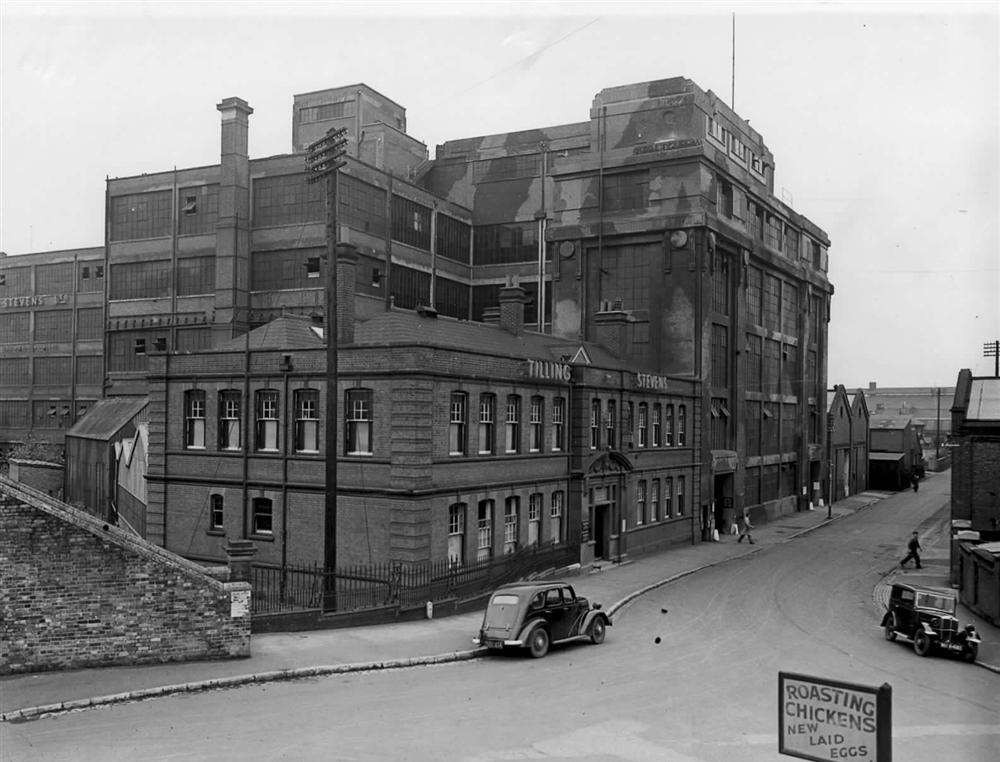 How it looked in 1940 - the camouflaged Tilling-Stevens factory