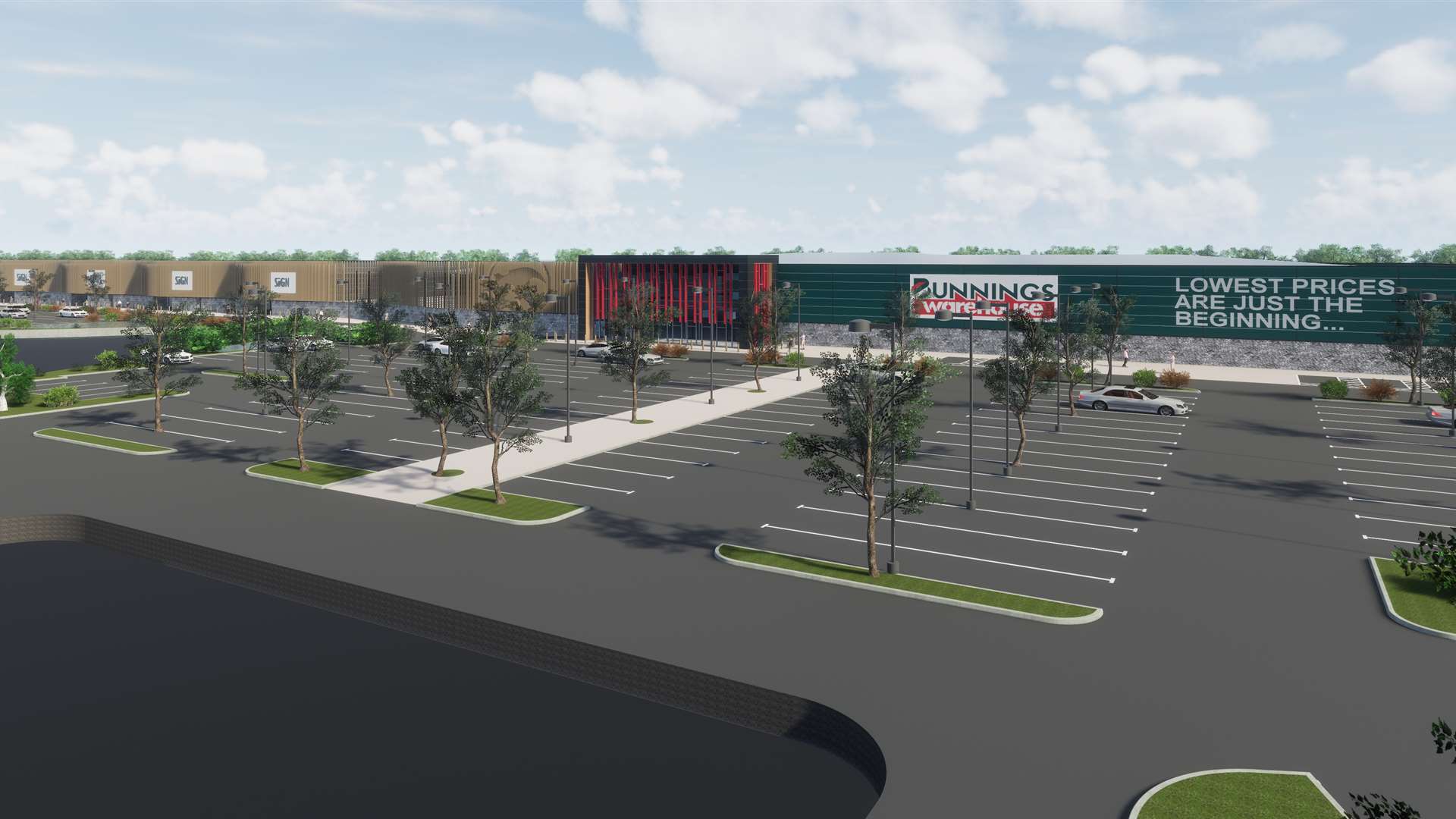 How the Bunnings store could look. Picture courtesy of Indigo Planning.