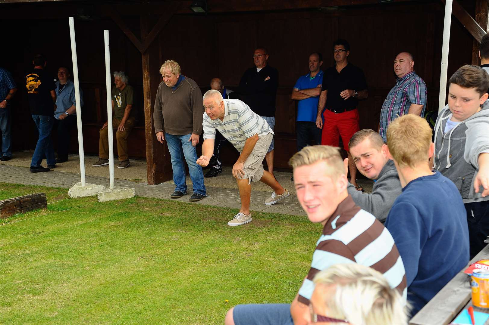 Action from the Bat and Trap 'World Cup' at the Red Lion Pub, Dunkirk Picture: Alan Langley