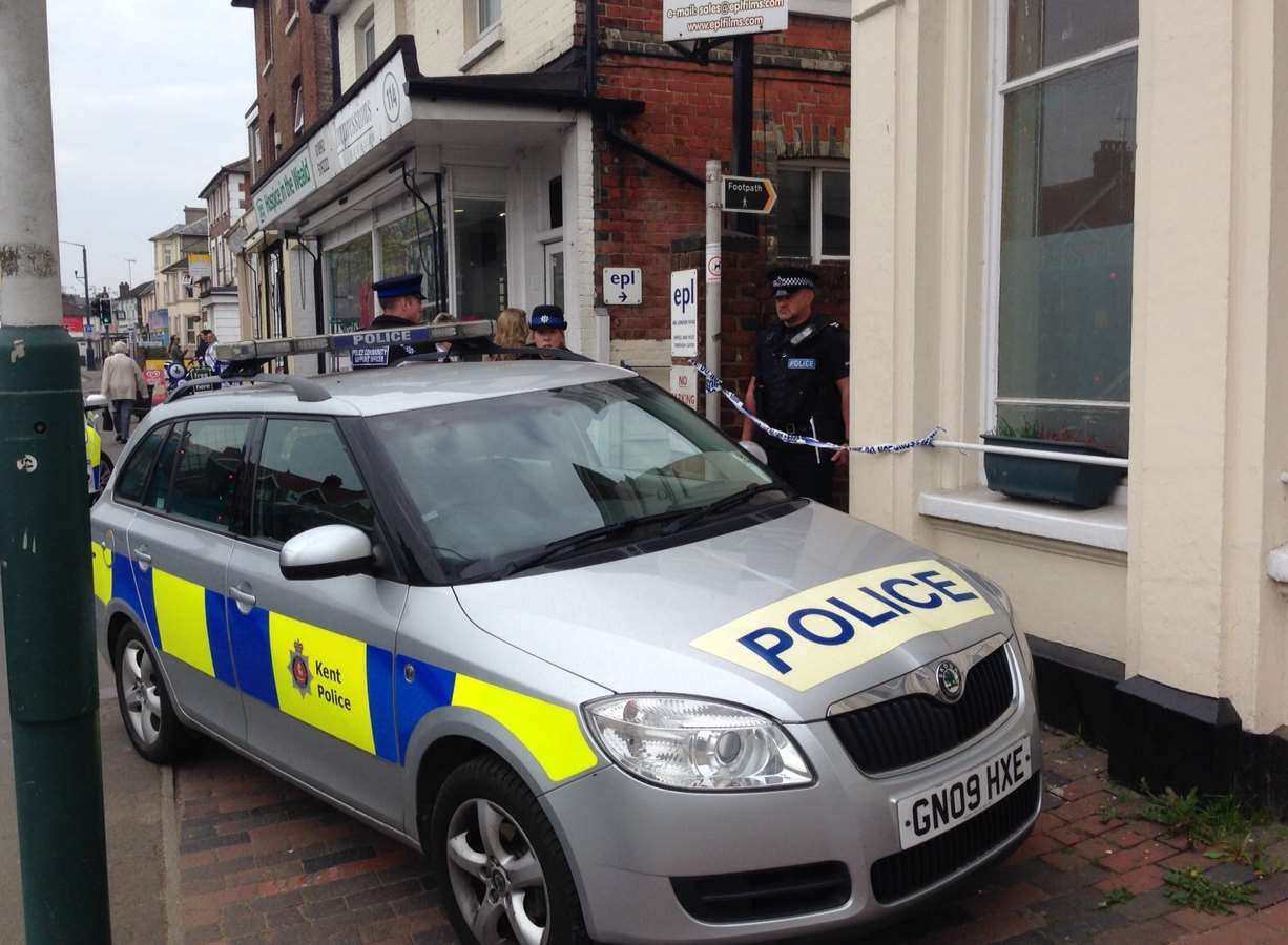 Police at the scene. Picture: Matthew Walker