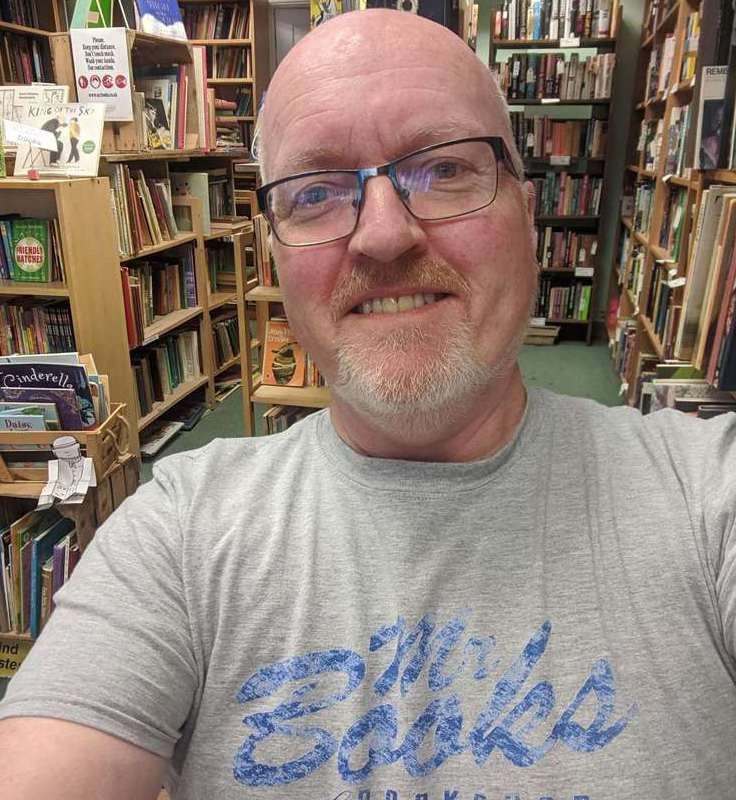 Phil Holden, owner of Mr Books