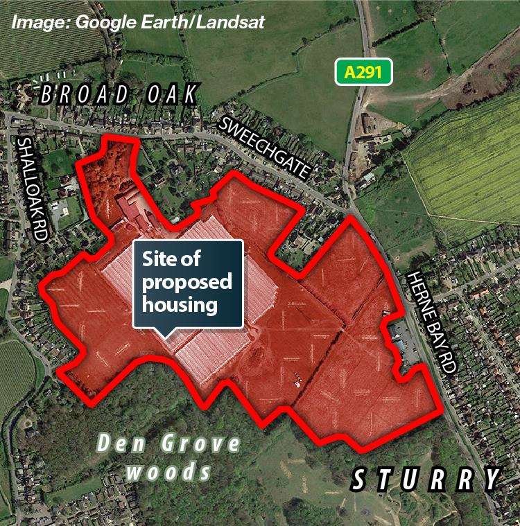The site of the proposed Broad Oak Farm housing development (2072014)