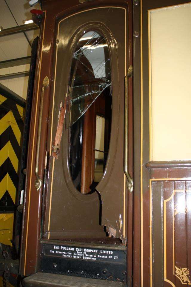 The shattered door