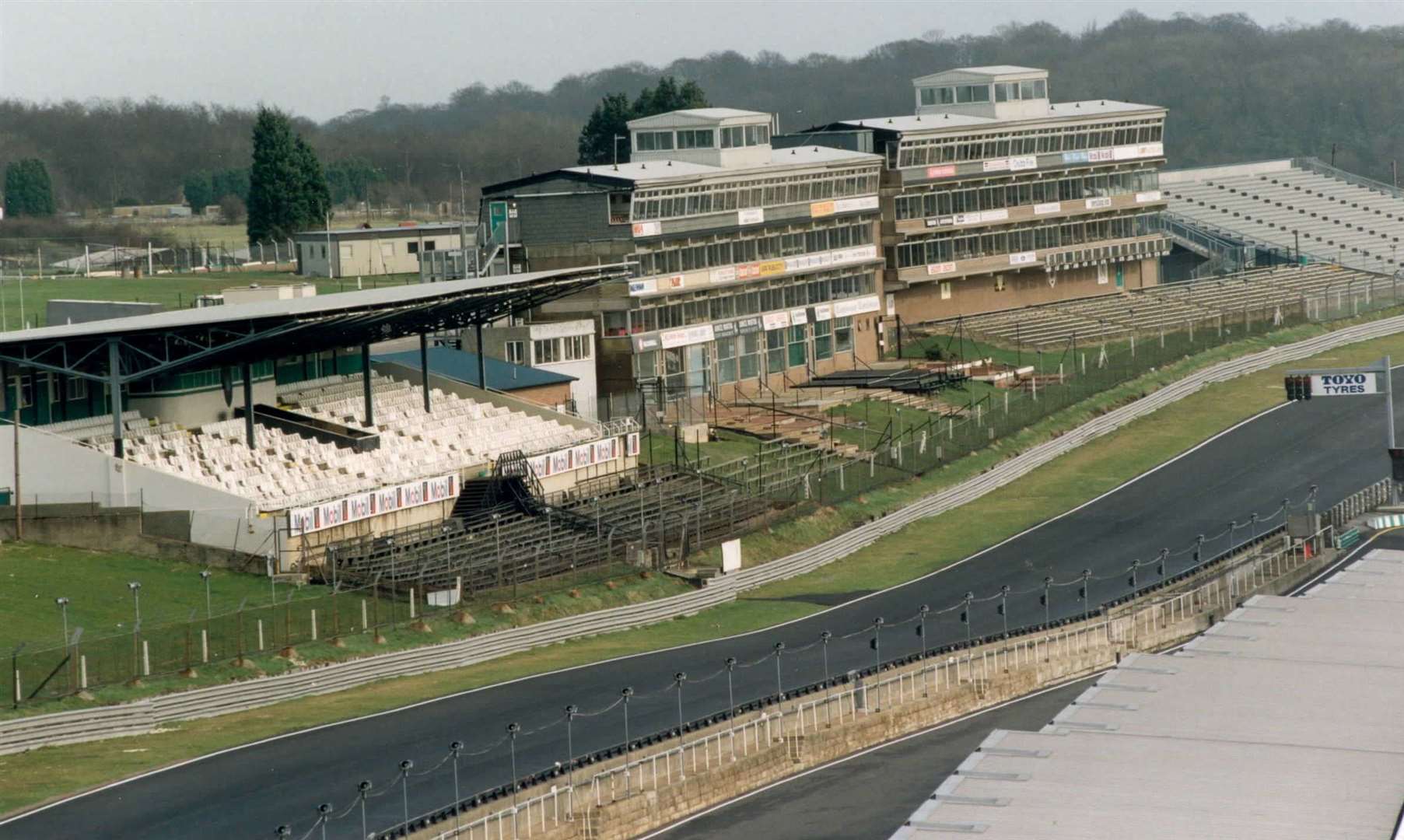 The Brabham Straight at Brands Hatch pictured in February 1997