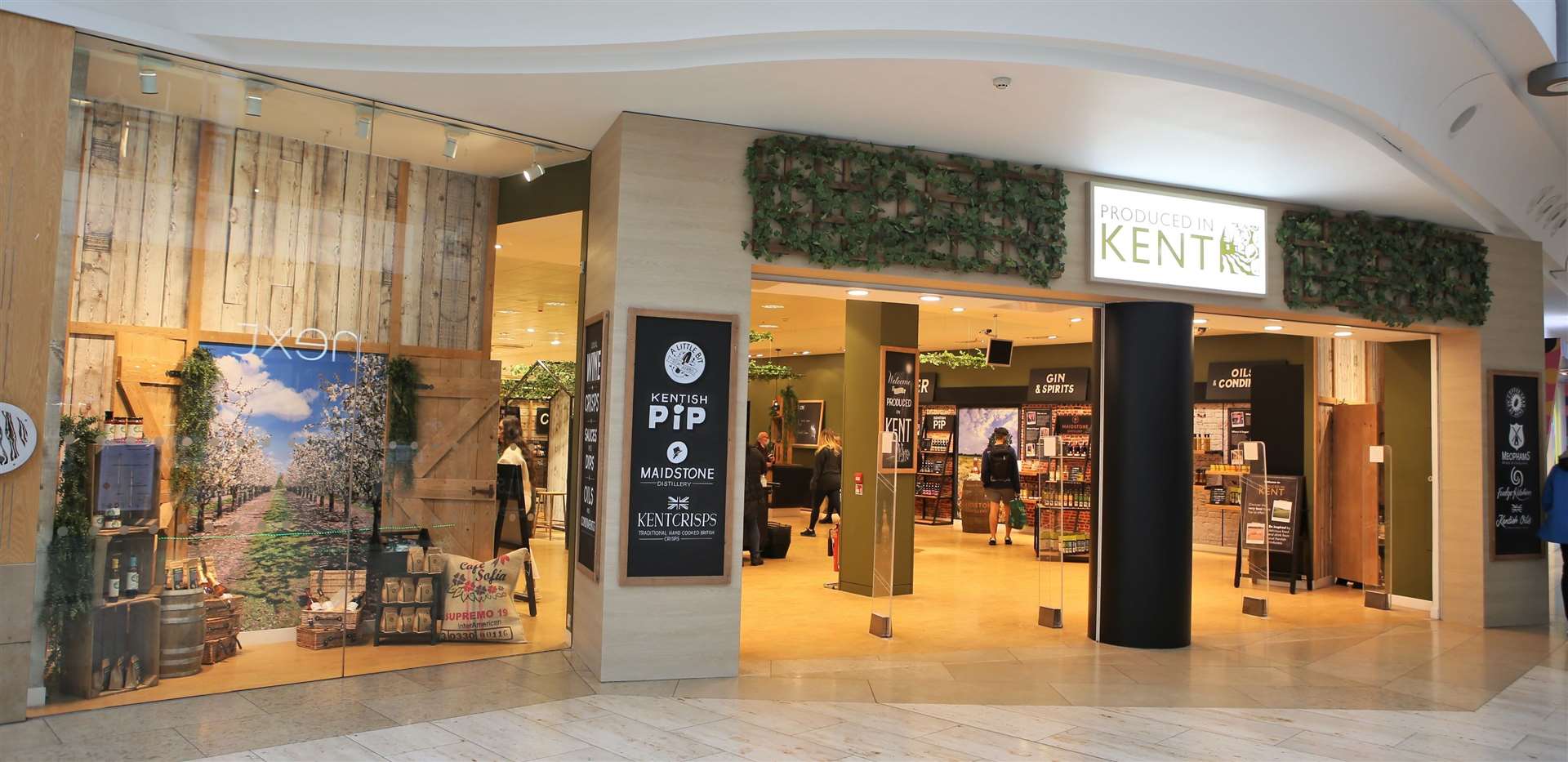 A new Produced in Kent shop has opened at Bluewater