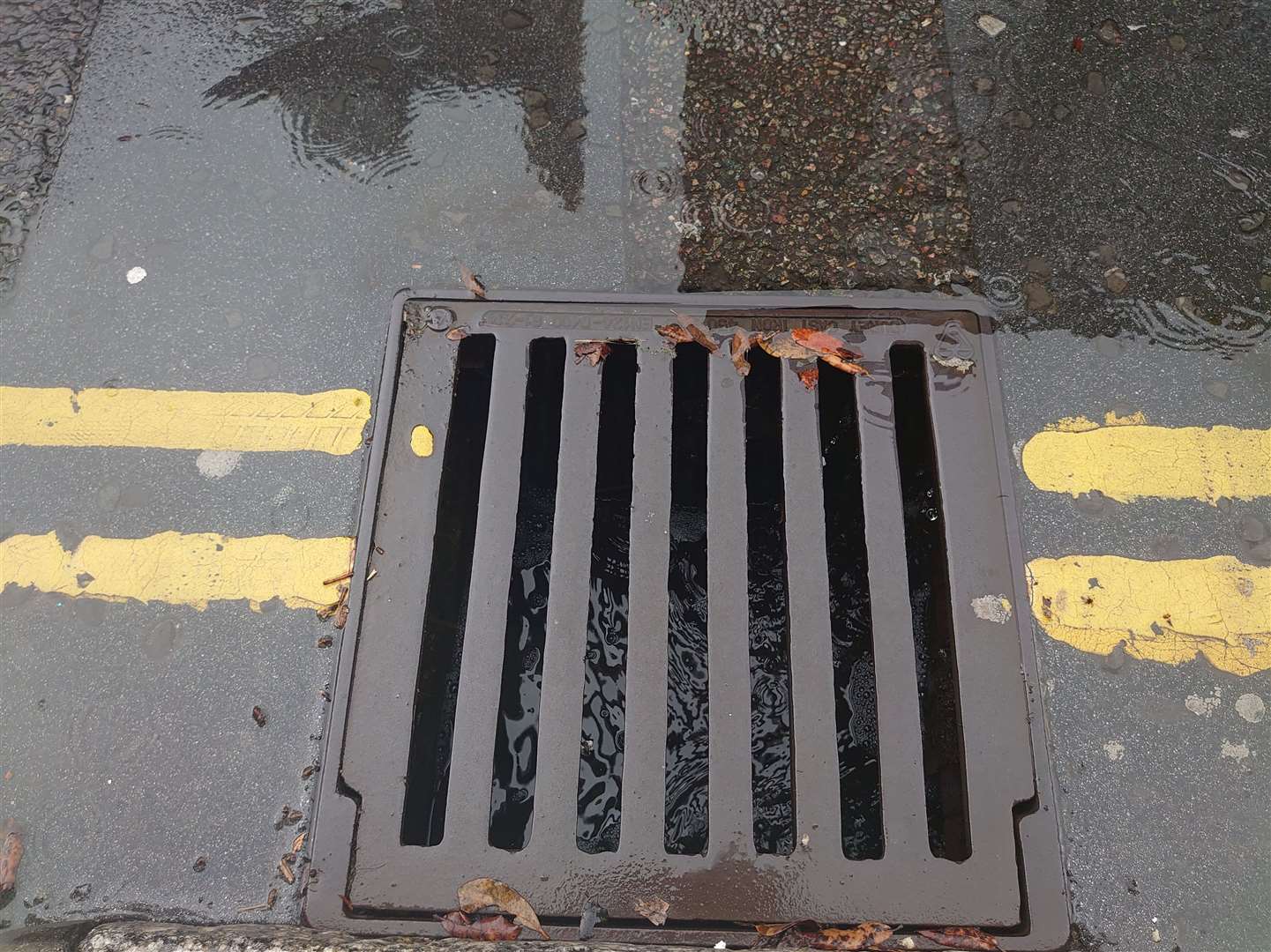 The drains filled up with water