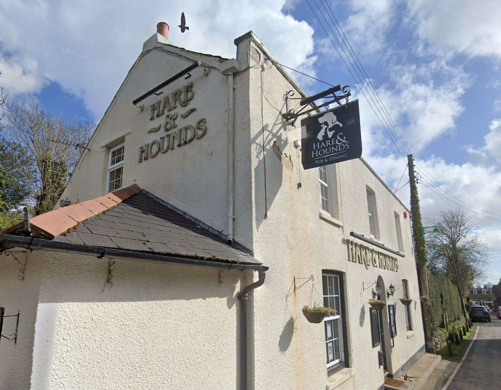 The Hare and Hounds in The Street, Northbourne, Deal, has closed. Picture: Google