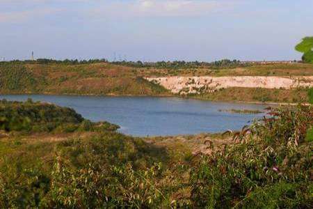 The former Eastern Quarry where new villages are to be built linking Bluewater with Ebbsfleet