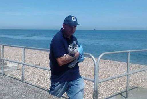 Fully qualified medic Jez Stone rescued the pup (3110783)
