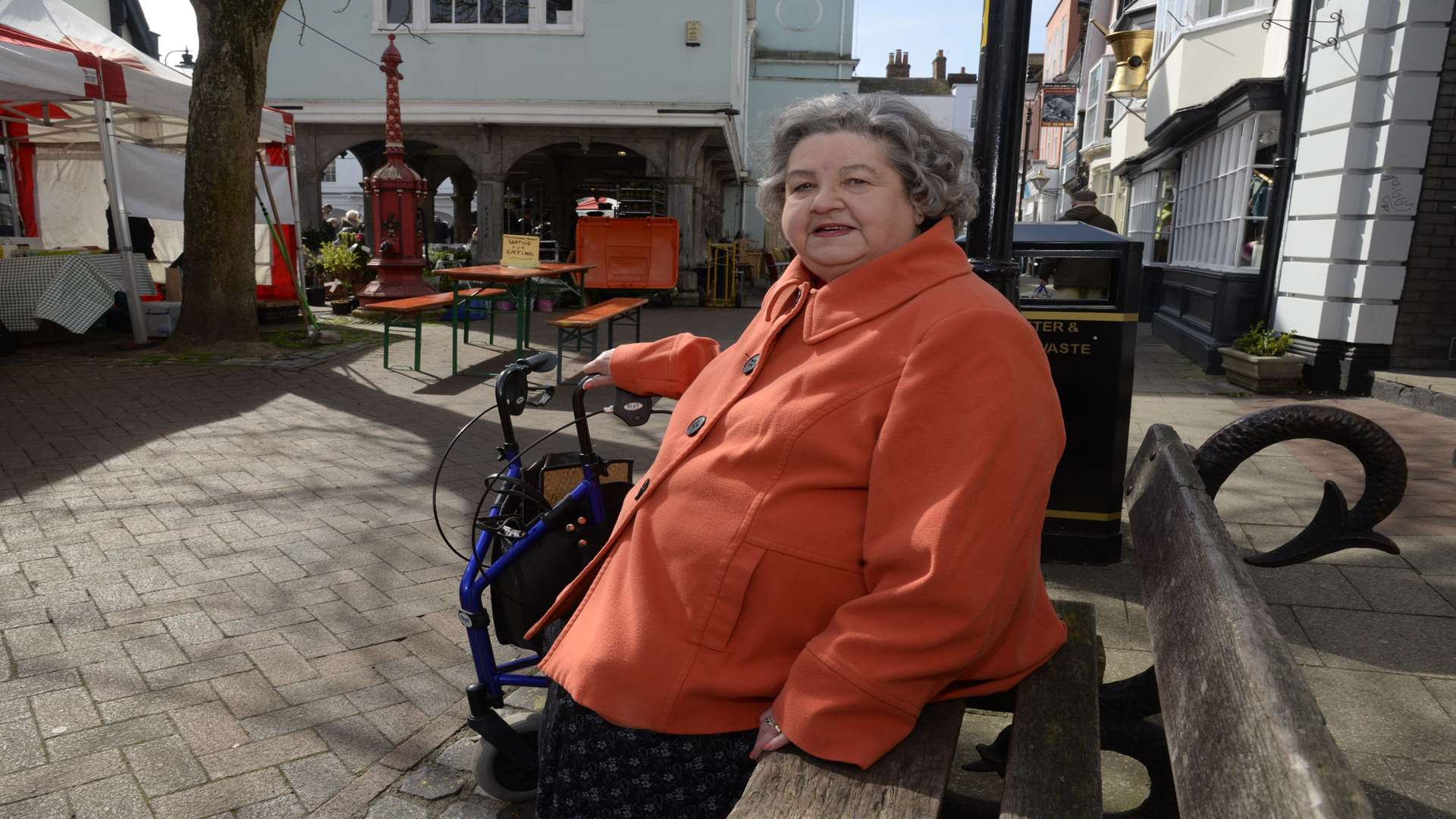 Cllr Anita Walker is calling for more benches in the town centre.