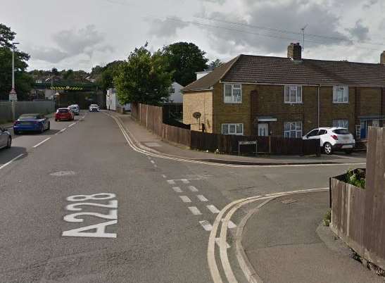A crash has caused tailbacks in Strood
