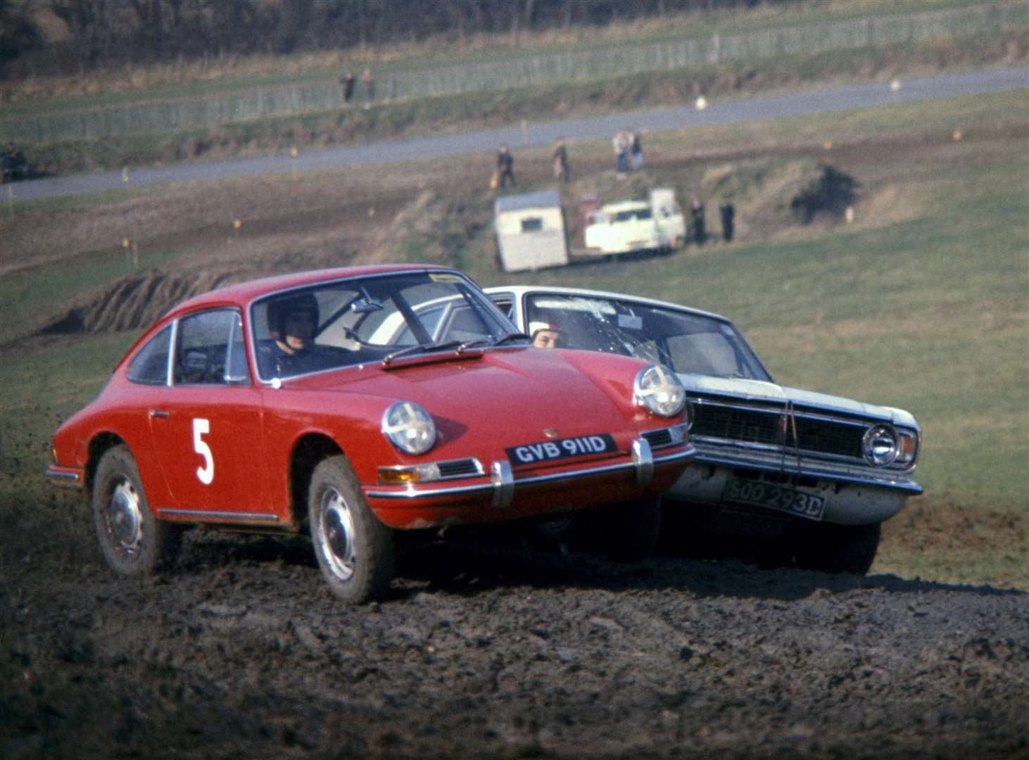 Porsche driver Vic Elford won the first-ever rallycross event at Lydden Hill in 1967. Picture: LAT