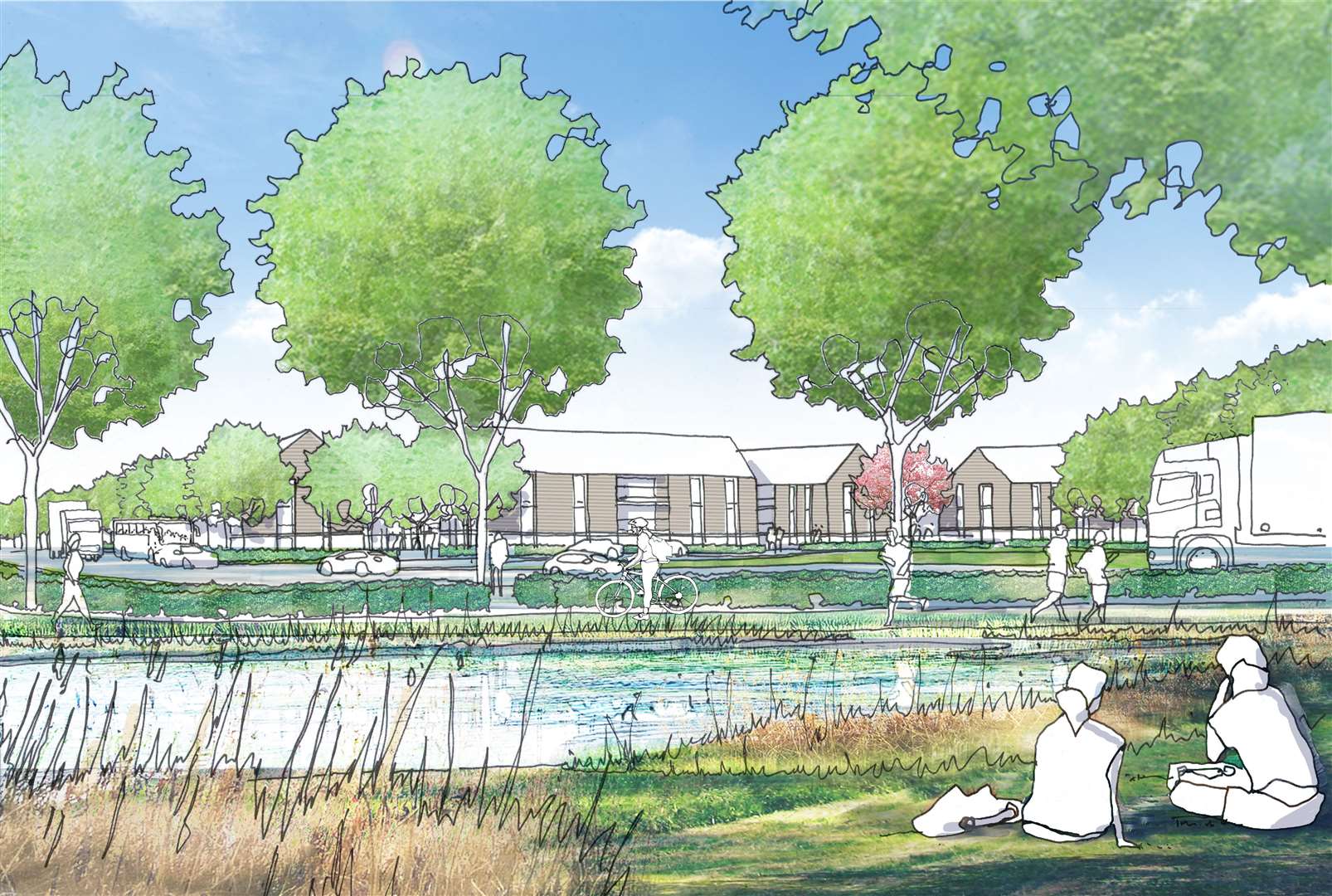 An image of the proposed 450-home site in Greenhill
