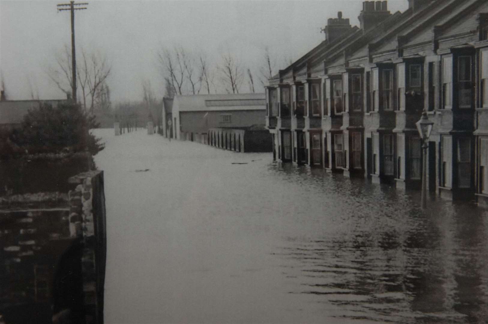 Richmond Street, Herne Bay, under water