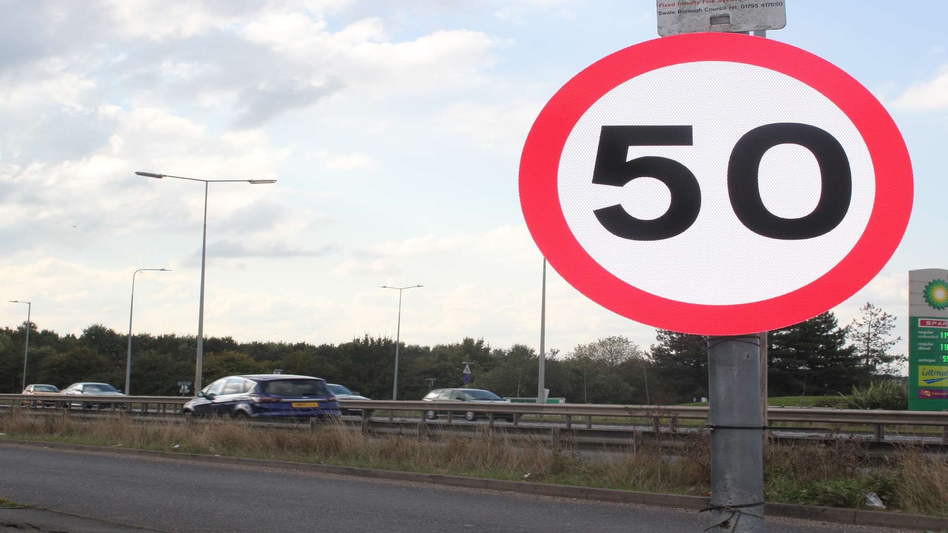 The 50mph limit has been enforced along the Thanet Way. Picture: Joe Wright
