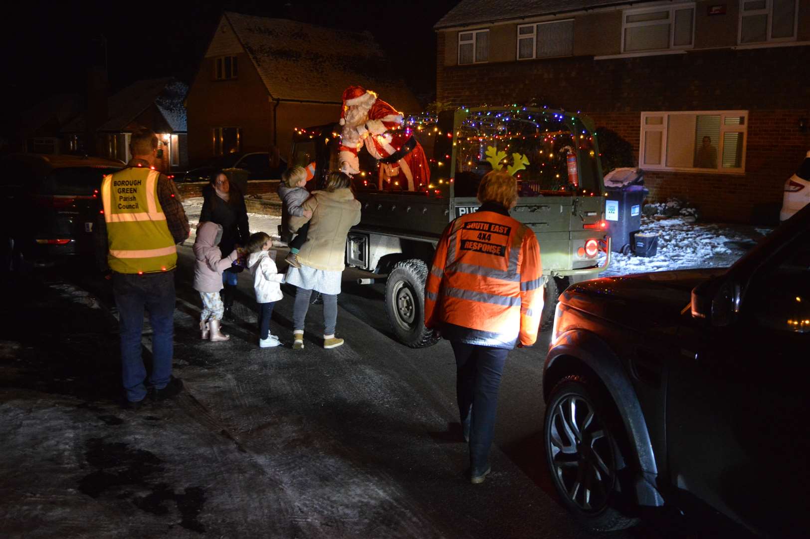 Santa gave out 300 boxes of chocolate to local children. Picture: SE4x4R