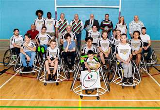 Dartford wheelchair rugby club shows off new equipment