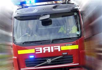 Crews called to two field fires near in Eynsford Road and Alder Way, Swanley, yesterday evening