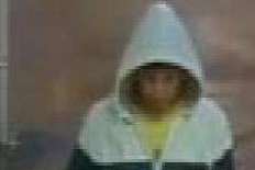 A CCTV image of the suspected thef at Canterbury West Station
