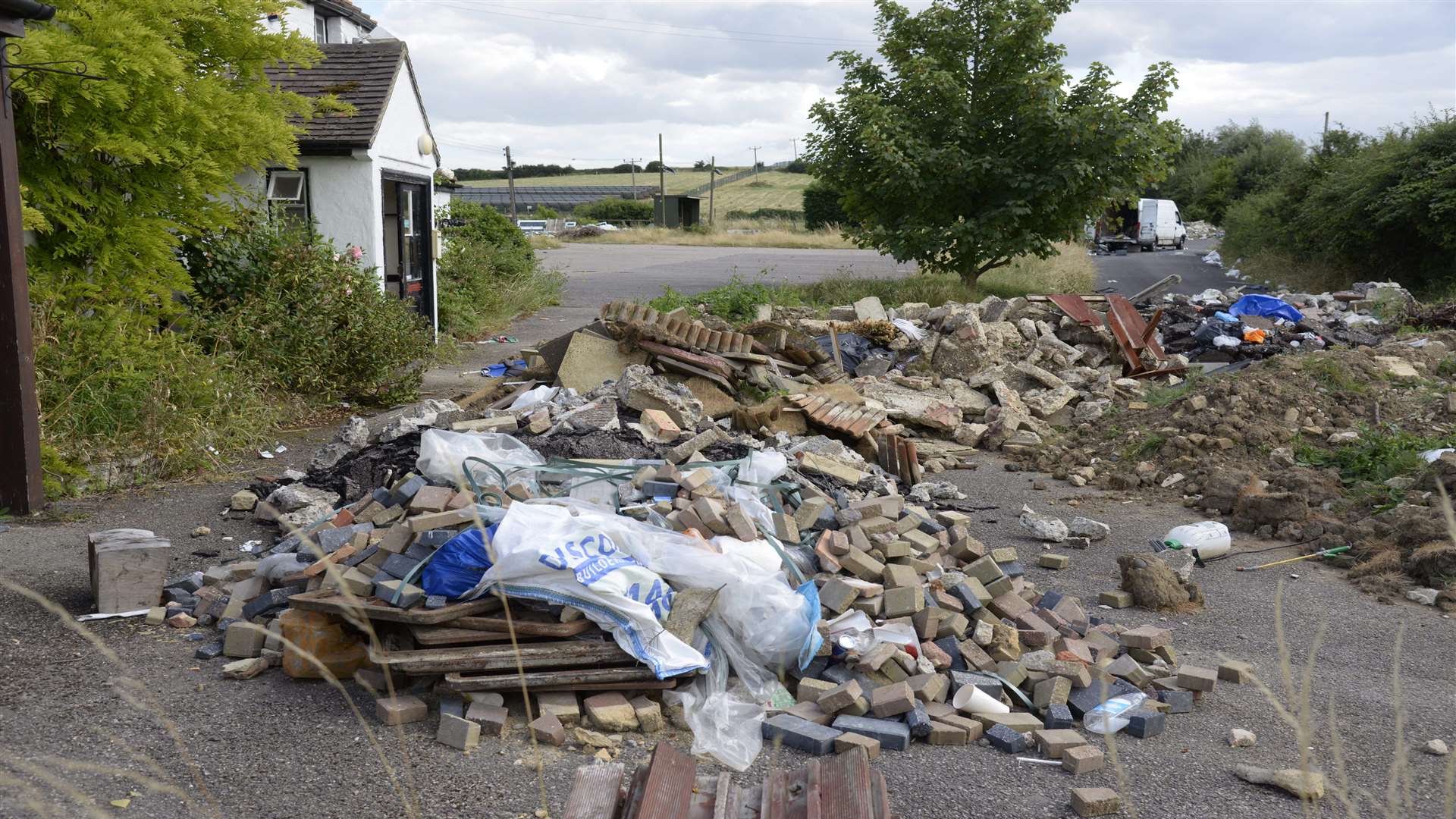 Flytipping at the former Share and Coulter pub