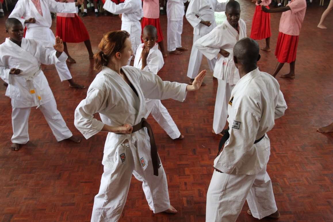 The project teaches martial arts to young people from challenging backgrounds living in third-world countries.