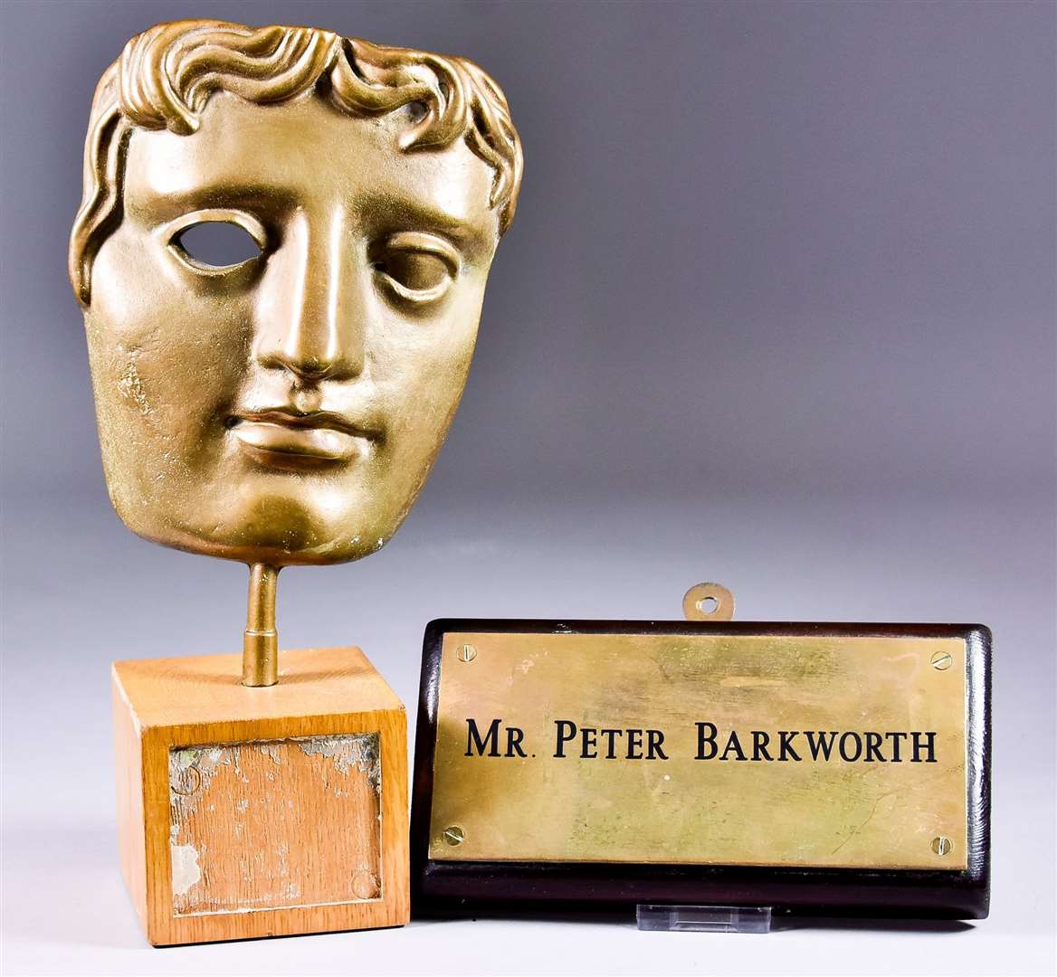 Peter Barkworth's BAFTA and other framed award certificates are estimated to sell for up to £1,200