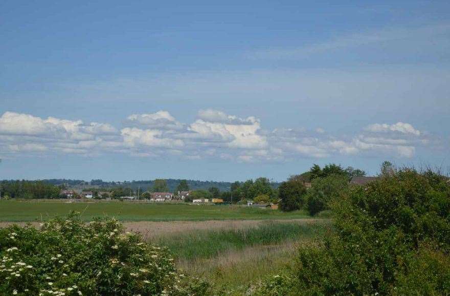 Farmland in Dymchurch, next to High Knocke Farm, could be developed with 132 new homes. Picture: Hill-Wood & Co (Kent) Ltd/Redbridge Estates Ltd