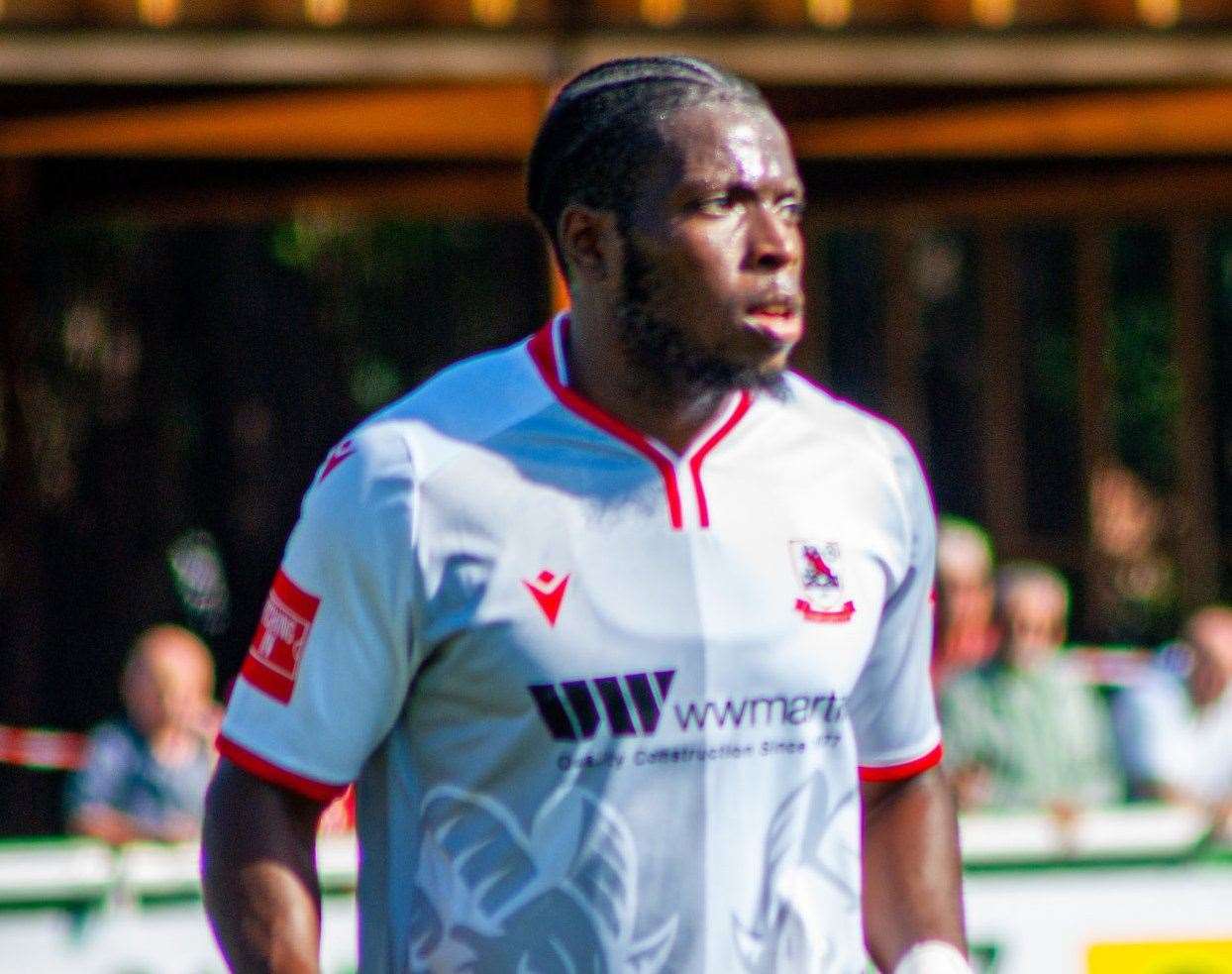 Two-goal midfielder Bode Anidugbe starred in Ramsgate's FA Cup win at Chatham. Picture: Ramsgate FC