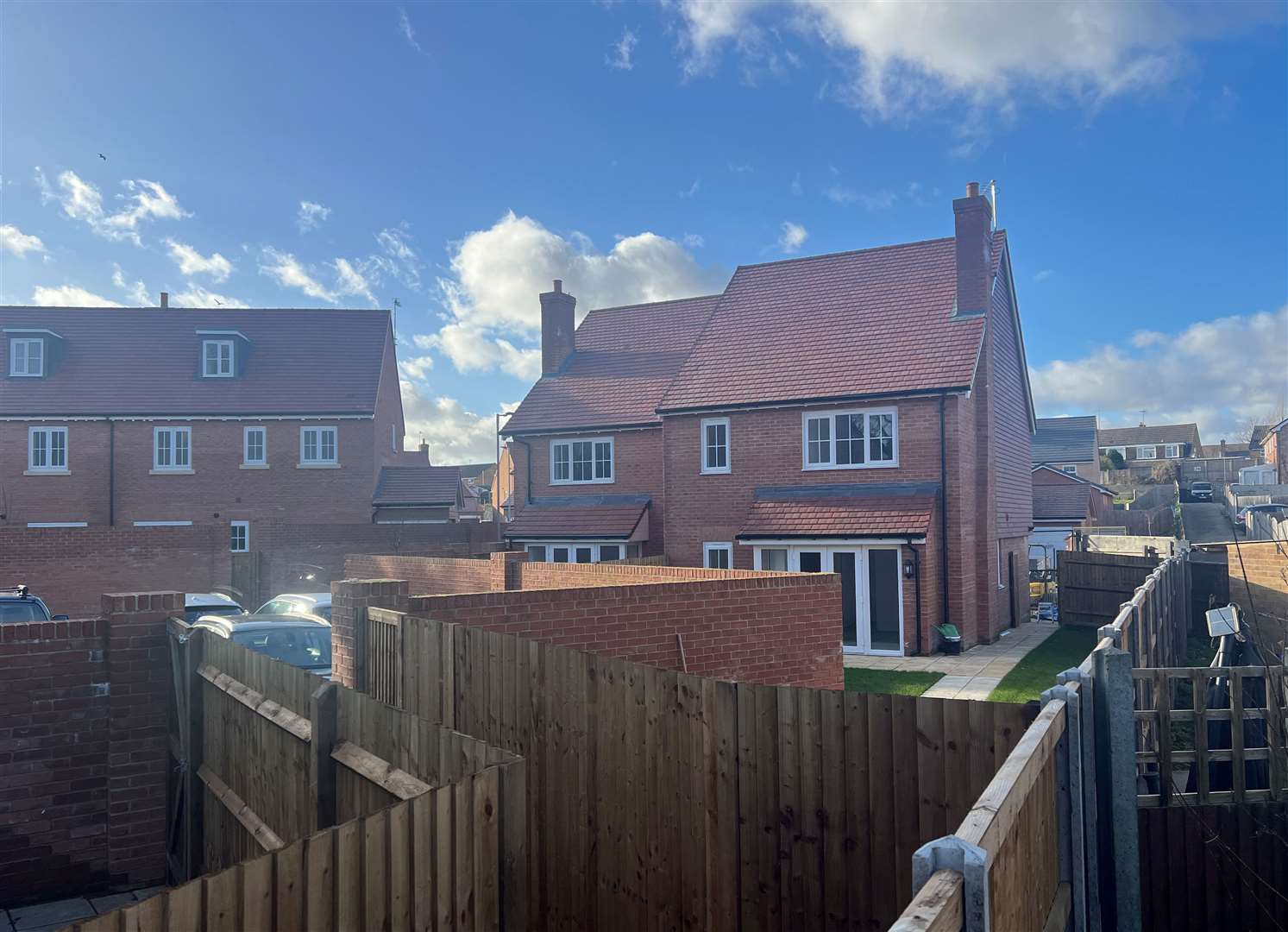 The new Moat Homes properties behind Lydbrook Close, Sittingbourne