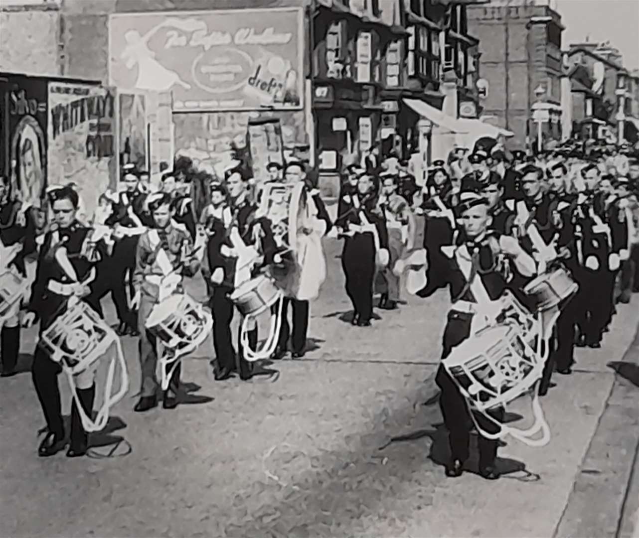 St John Ambulance band: Herne Bay review in 1950