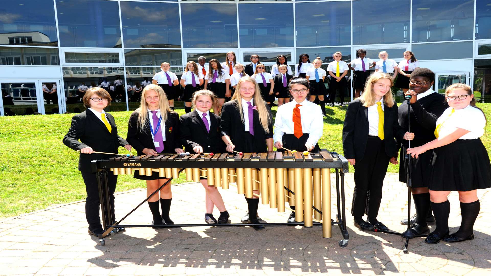 Pupils put on the concert to raise funds for the Grenfell Tower survivors. Picture: Simon Hildrew