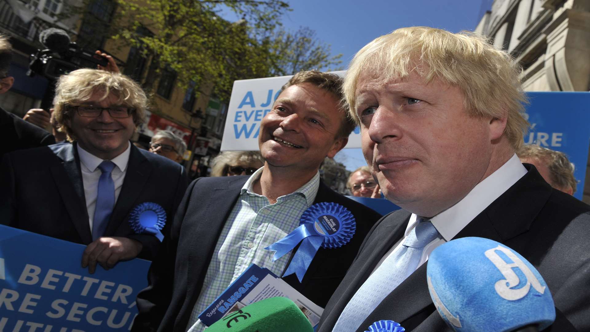 Boris Johnson was among many VIP visits to South Thanet during the election campaign
