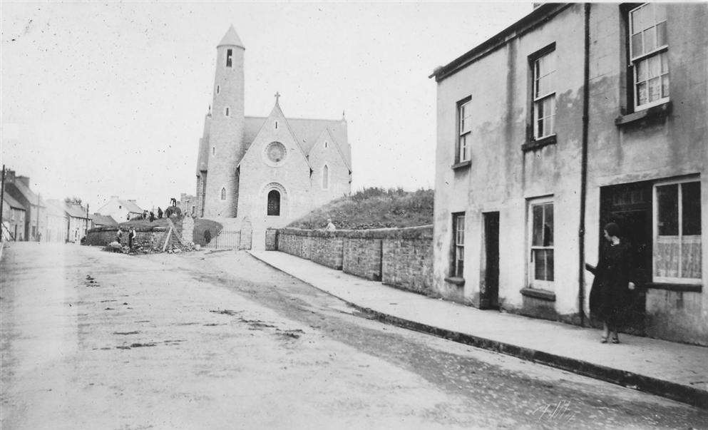 A picture of a Donegal church in 1936