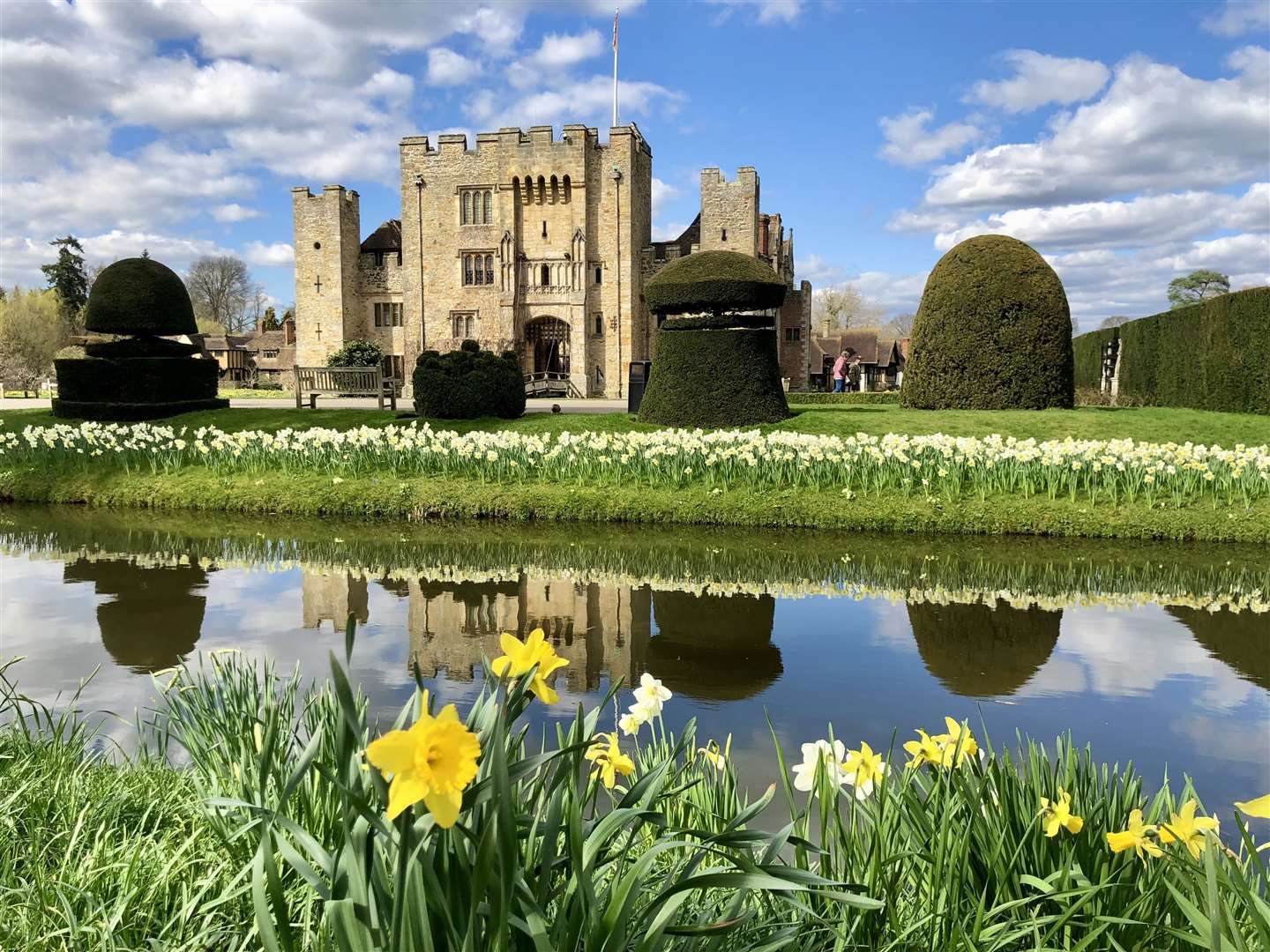 Take the family out for a spring walk through the historic Hever Castle. Picture: Hever Castle and Gardens