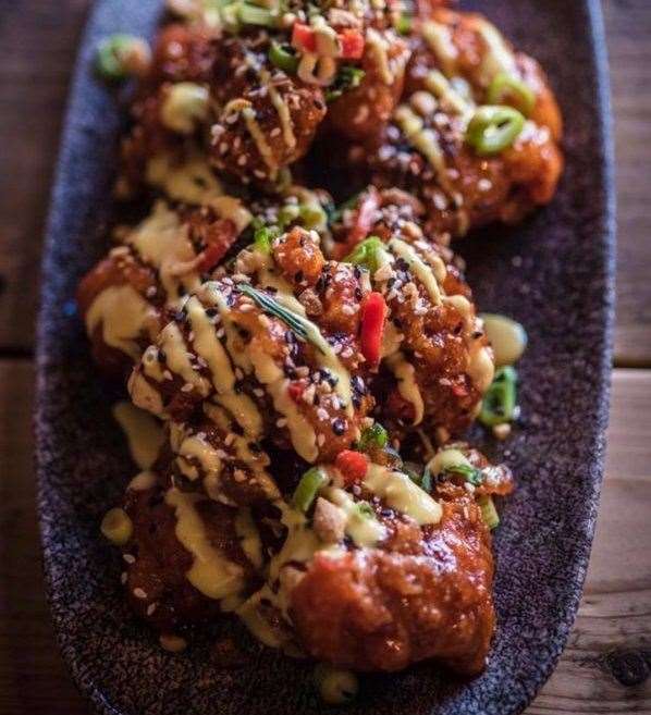 Korean fried chicken wings are also available. Picture: The Korean Cowgirl