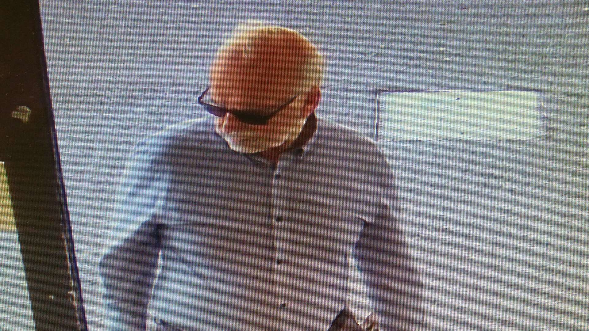 This CCTV image shows Ken Henson at the Shell petrol station in Tubs Hill, Sevenoaks, on Friday morning. Picture courtesy of Kent Police